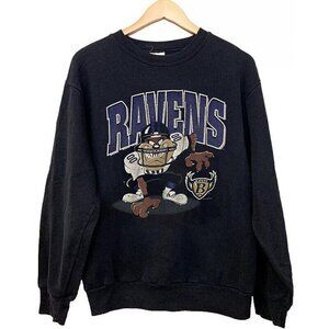 Baltimore Ravens 1996 Looney Tunes Taz Sweatshirt Retro NFL Crewneck 79